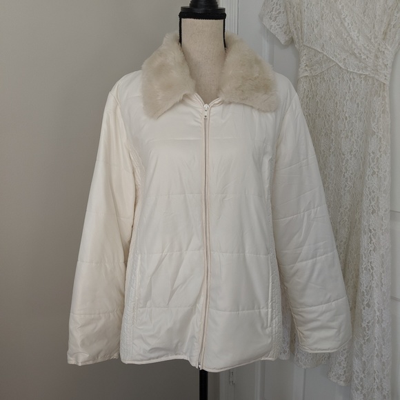 Chico's Jackets & Blazers - Thin off white coat by Chico's Chico's Jackets & Blazers - Thin off white coat by Chico's